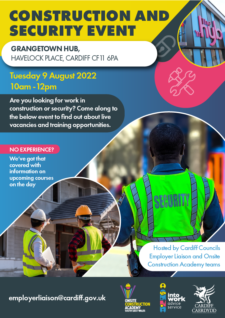 Construction & Security Event - 9th August 2022 at Grangetown Hub