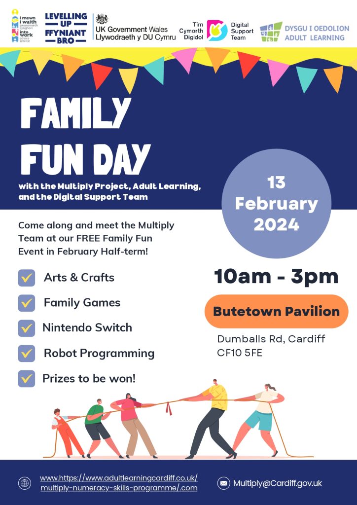 Family fun day promotional poster