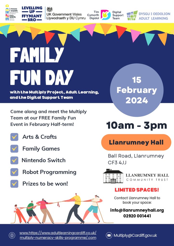 Family fun day promotional poster