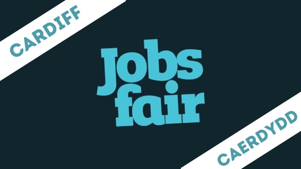 Title card for/Cerdyn teitl ar gyfer: Cardiff Jobs Fair Ffair Swyddi Caerdydd