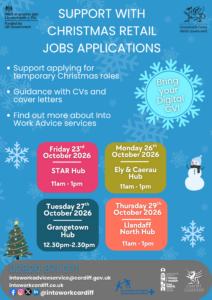 Christmas retail application session English poster