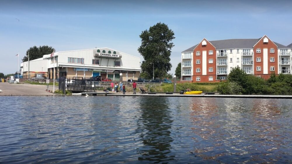 Image from the outside of Channel View Leisure Centre.
