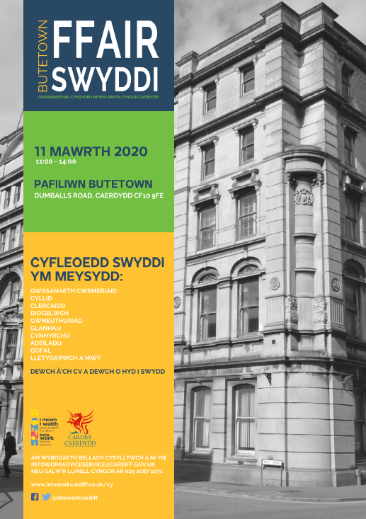Job fair welsh Ffair Swyddi Butetown