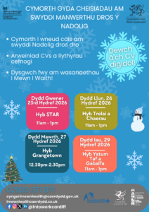Christmas retail application session Welsh